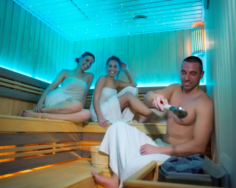 People in sauna