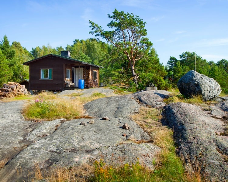 Traditional Finnish sauna